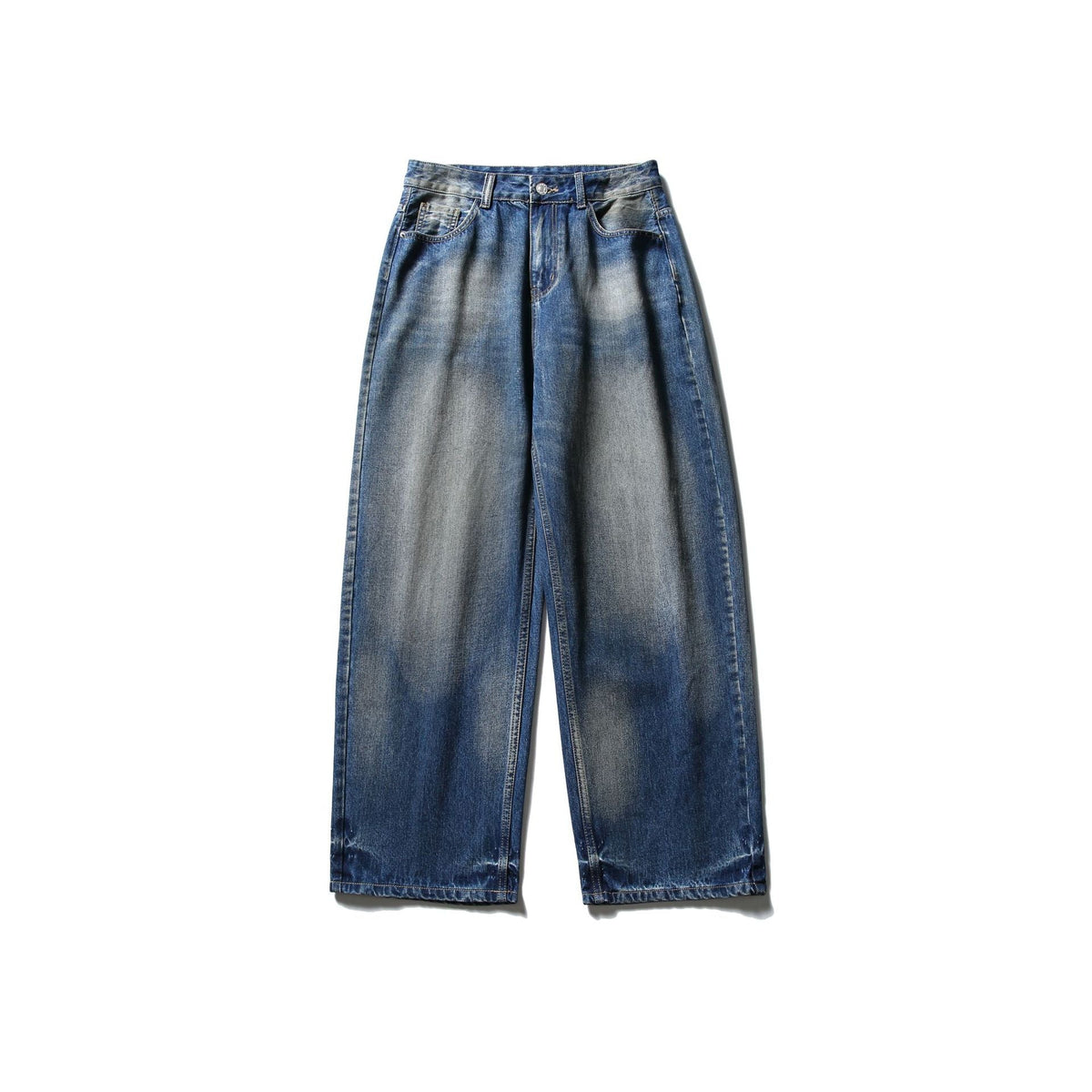 Denim Pants Men Loose Straight Leg Wide Leg Long Pants - Venlis