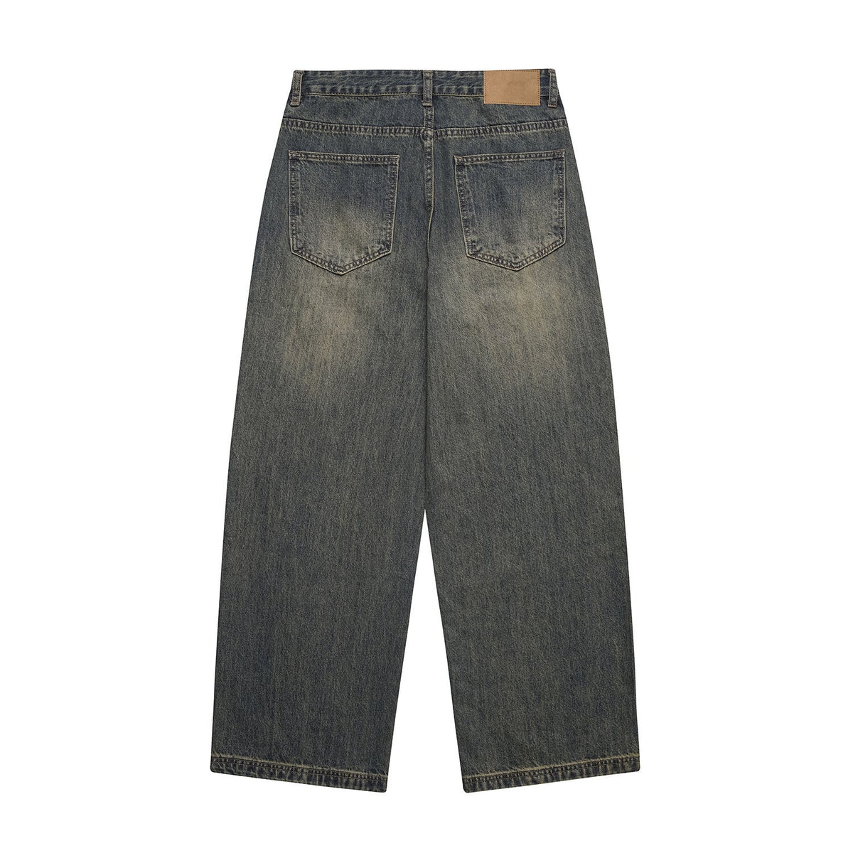 Denim Wide Leg Pants Loose Fit Long Trousers - Venlis