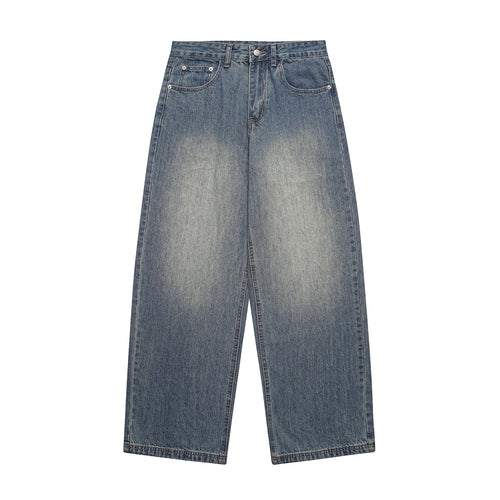 Denim Wide Leg Pants Loose Fit Long Trousers - Venlis
