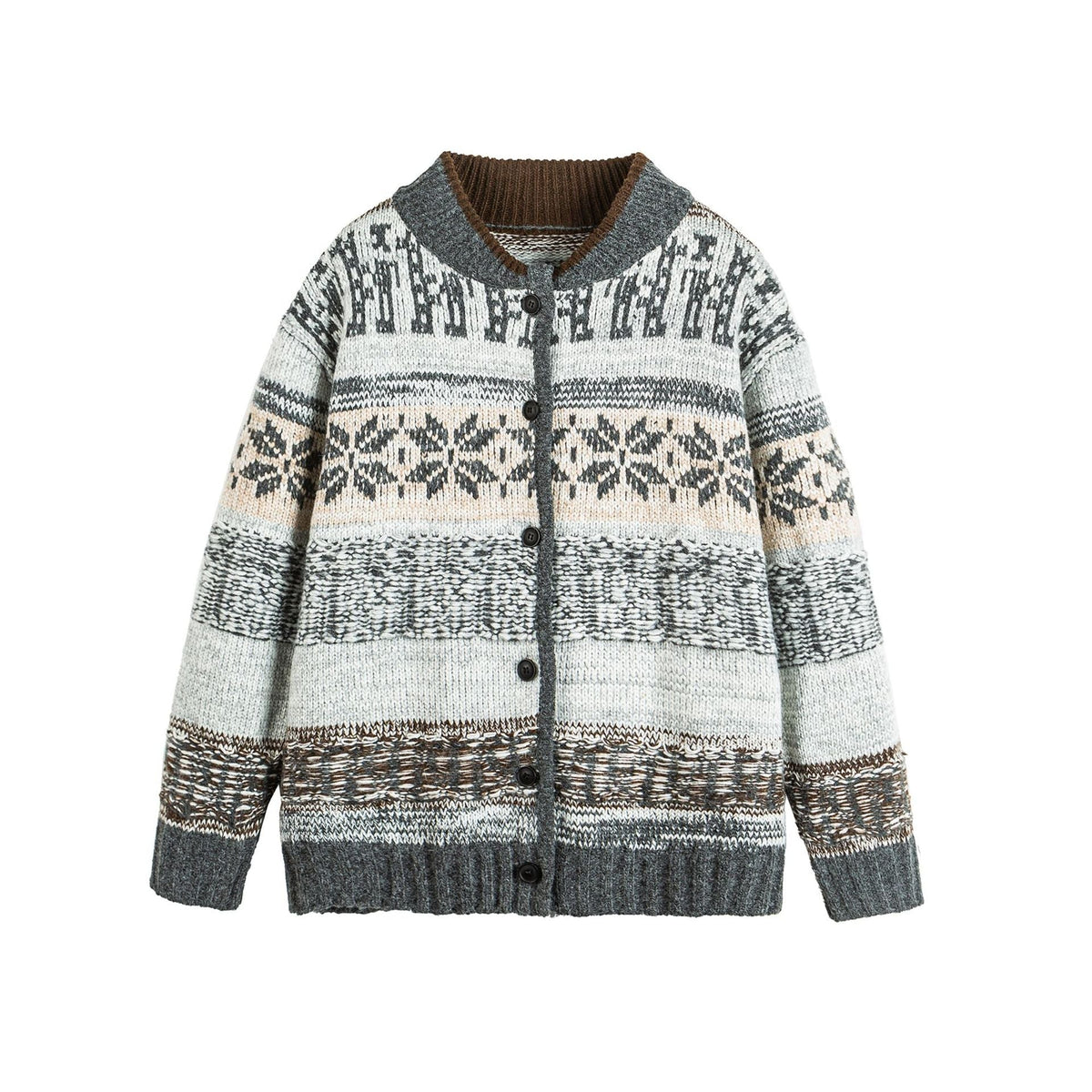 Knit Open Front Cardigan Sweater Coat - Venlis