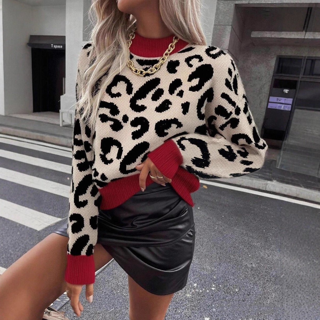 Red Leopard Print
