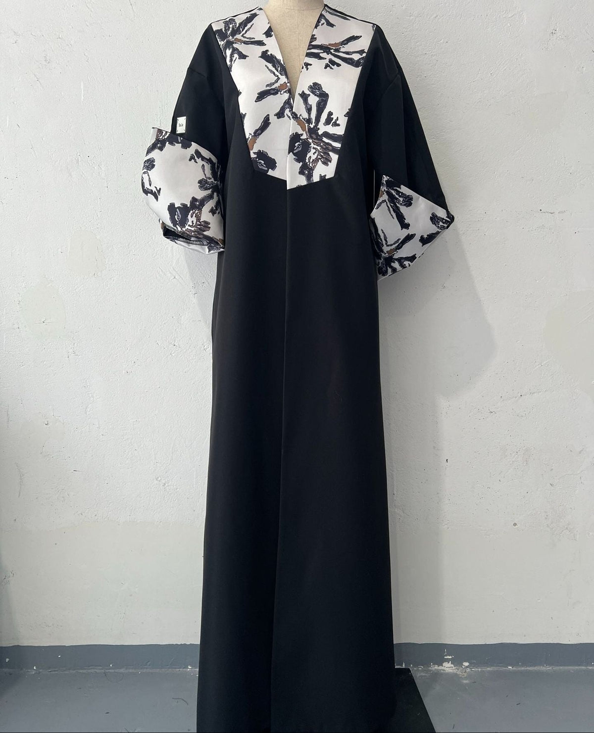 Medium-length patchwork overcoat - Venlis