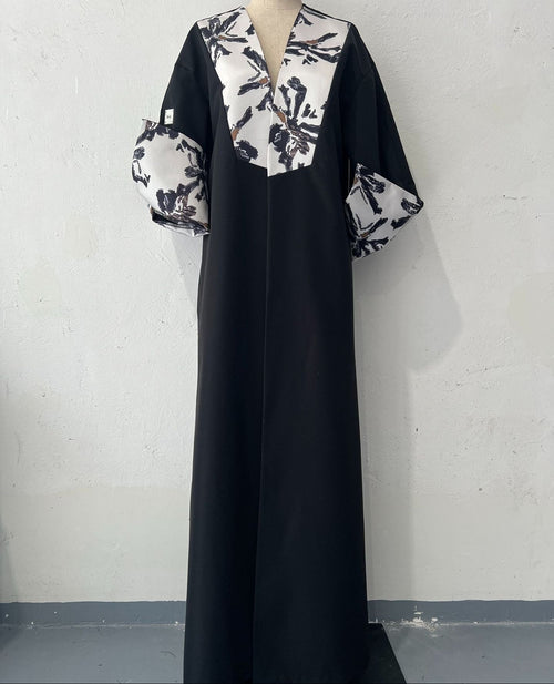 Medium-length patchwork overcoat - Venlis