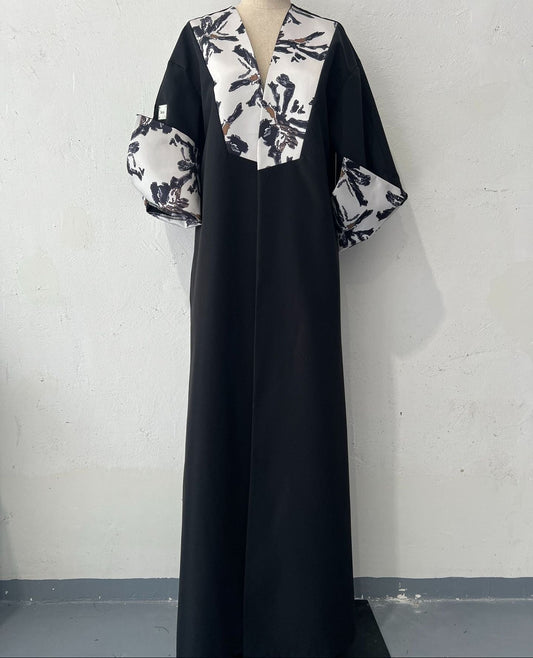 Medium-length patchwork overcoat - Venlis