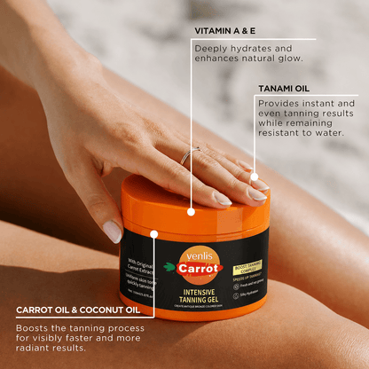 Venlis Golden Carrot Bronzing Gel | Tanning Gel for Golden Bronze Glow - Venlis