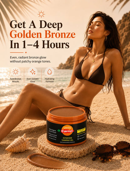 Venlis Golden Carrot Bronzing Gel | Tanning Gel for Golden Bronze Glow - Venlis