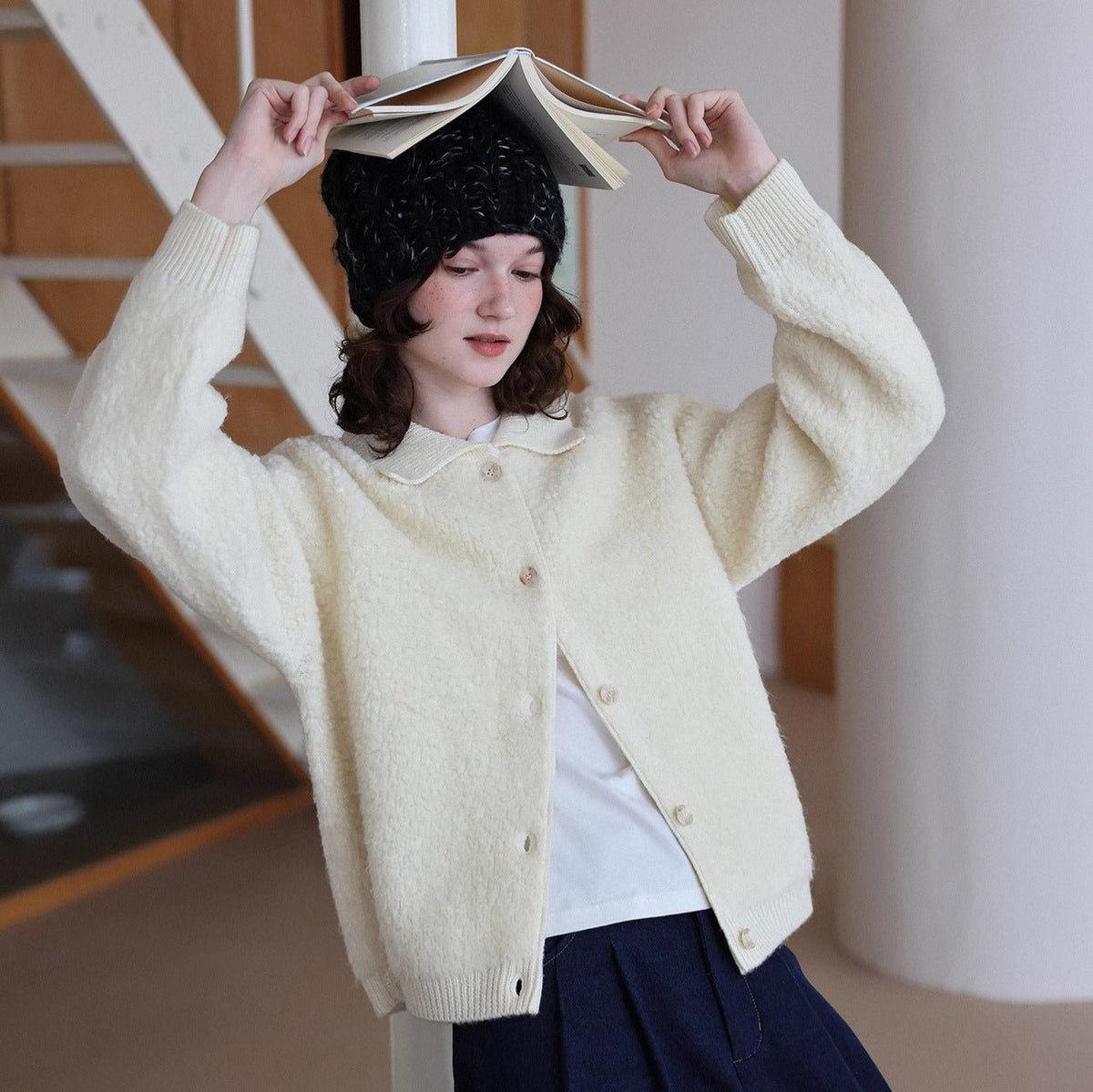 Women's Elegant Warm Thick Lamb Fur Coat - Venlis
