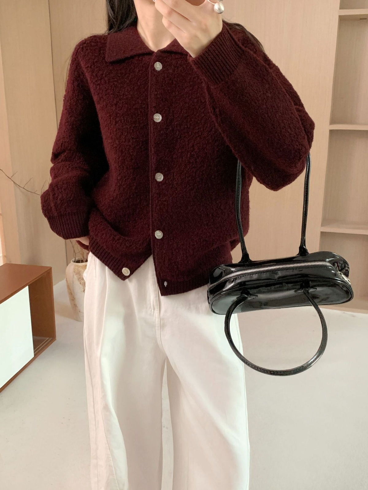 Women's Elegant Warm Thick Lamb Fur Coat - Venlis