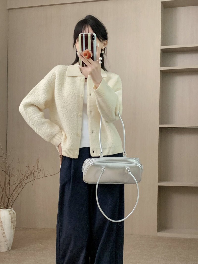 Women's Elegant Warm Thick Lamb Fur Coat - Venlis